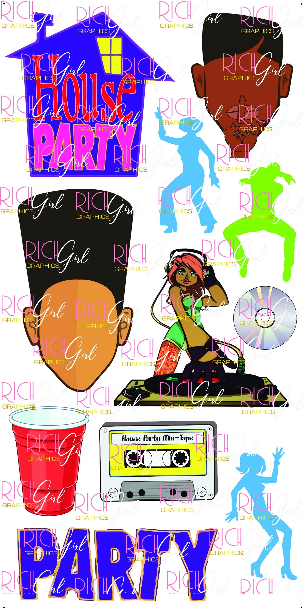 House Party Yard Card