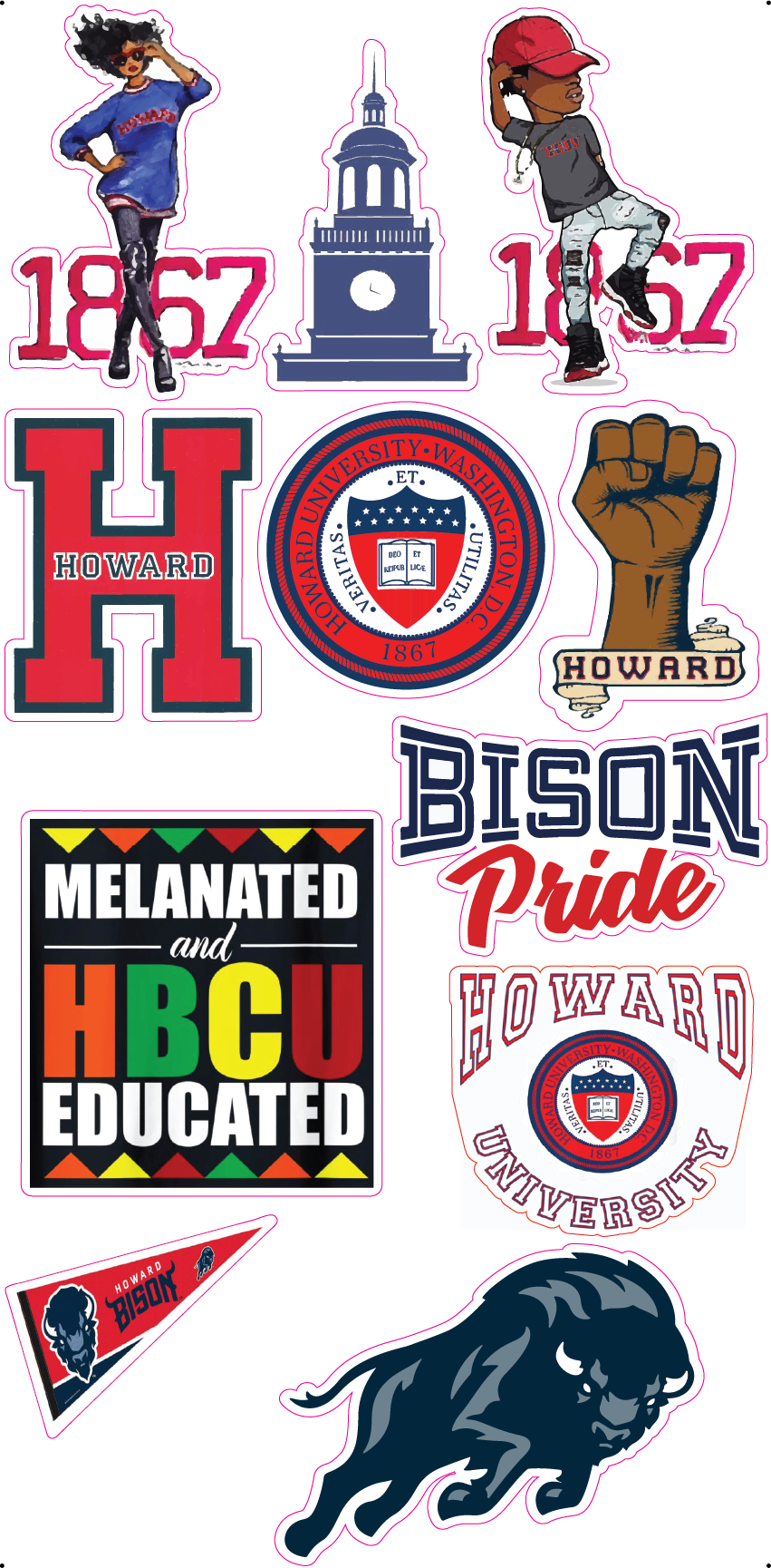 Howard University Bison Yard Card