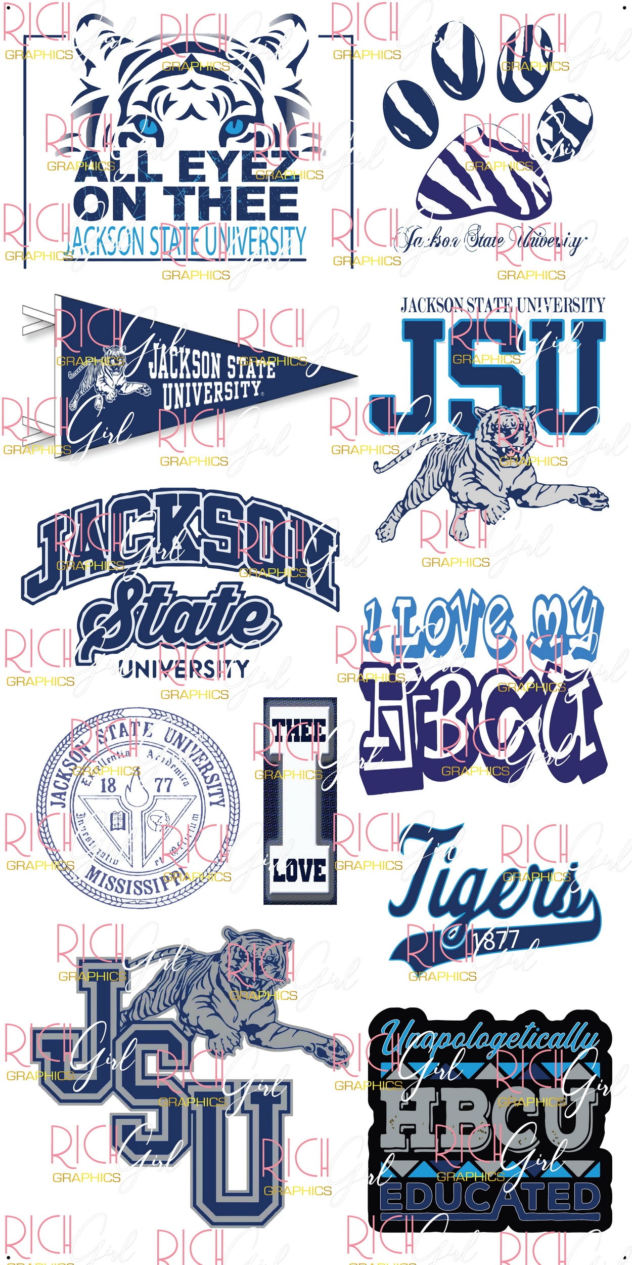 Jackson State University Yard Card