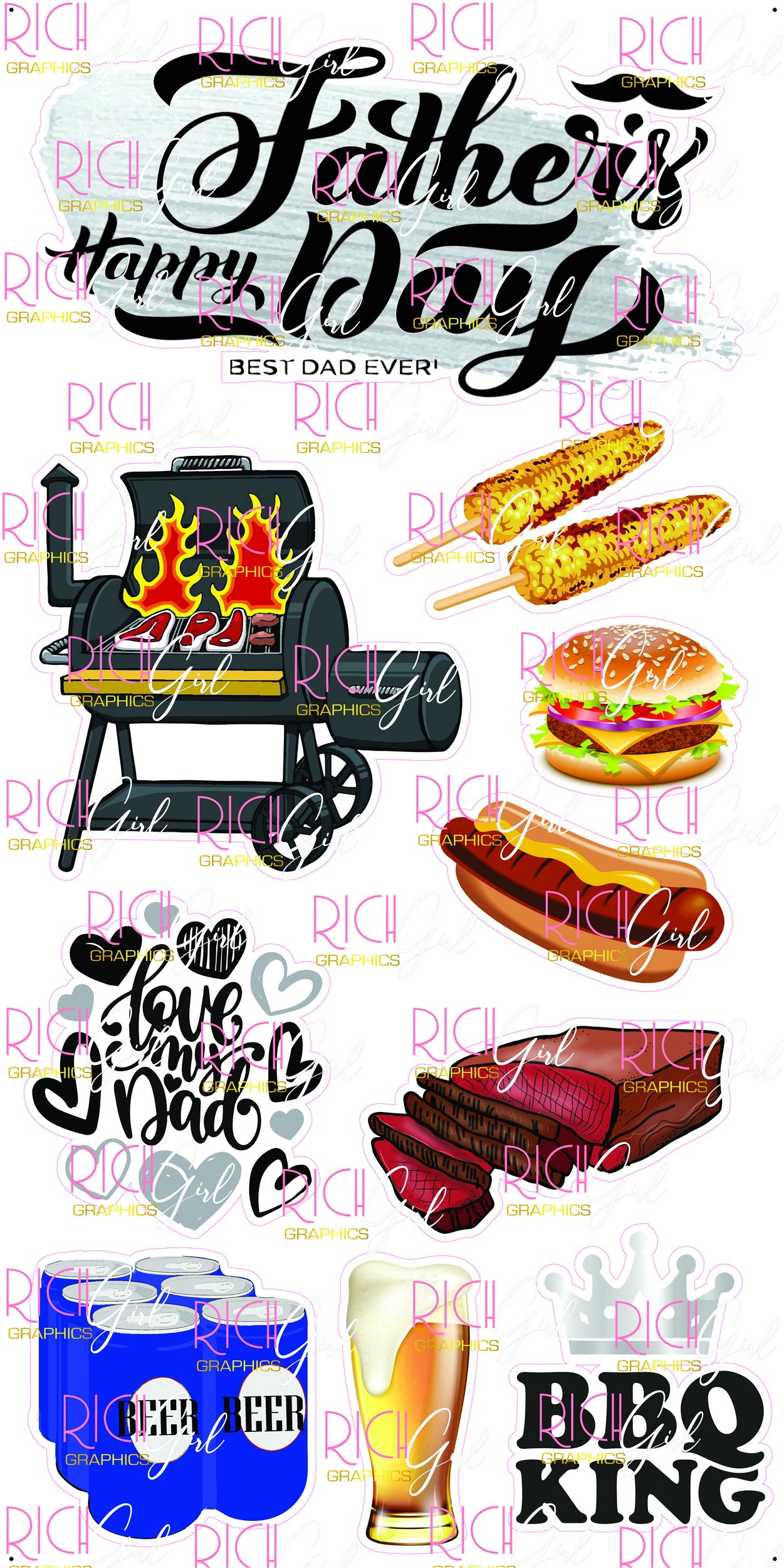 King Of The Grill Yard Card