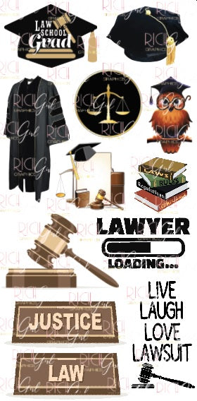 Law School Grad Yard Card