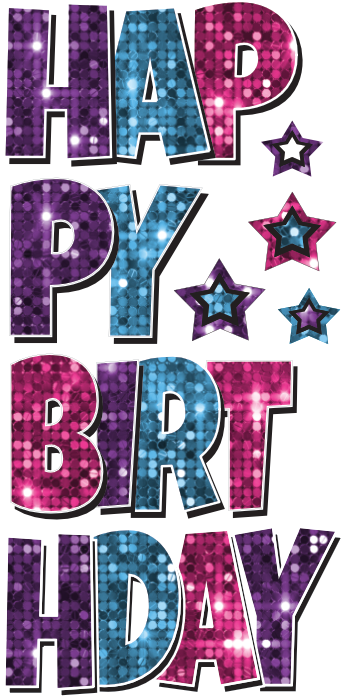 EZ-Set Happy Birthday 24 Inch LG Font Yard Card (any color or pattern available)