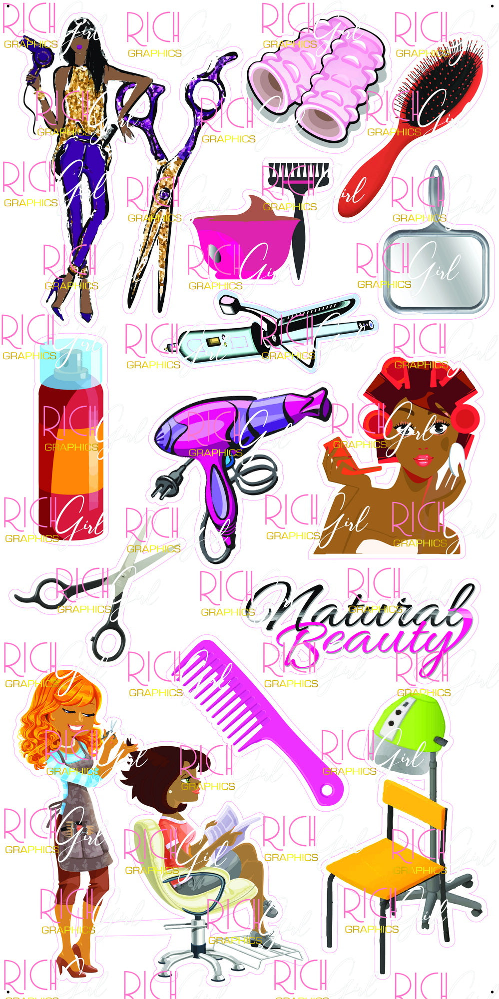 Natural Beauty Yard Card (Light & Dark Skintones)