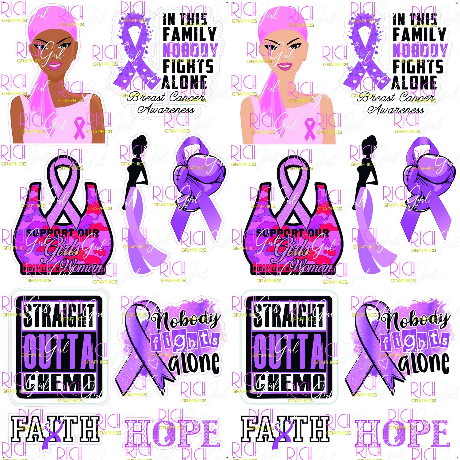 Nobody Fights Alone Yard Card (Available in Dark and Light Skintone)