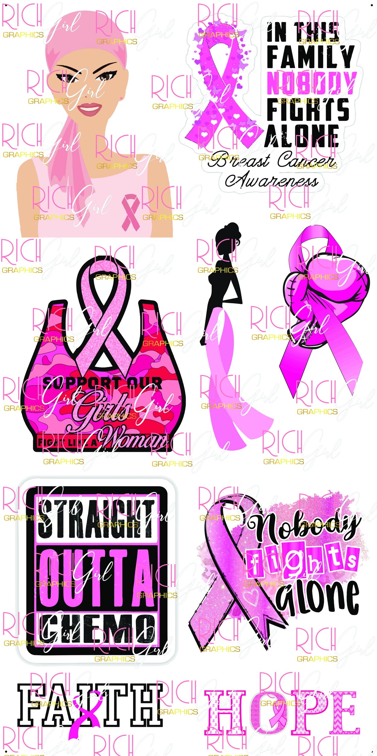 Nobody Fights Alone Yard Card (Available in Dark and Light Skintone)