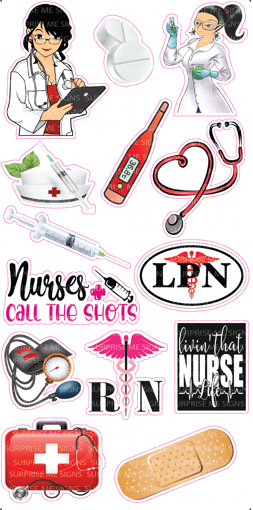 Nurse Life Yard Card (Available In Dark and Light Skintone)