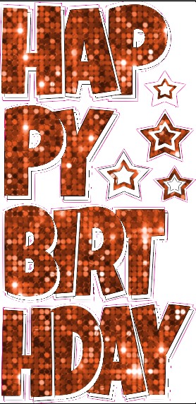 EZ-Set Happy Birthday 24 Inch LG Font Yard Card (any color or pattern available)