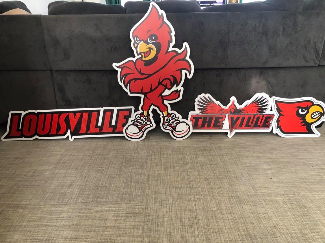University of Louisville Cardinals Yard Card