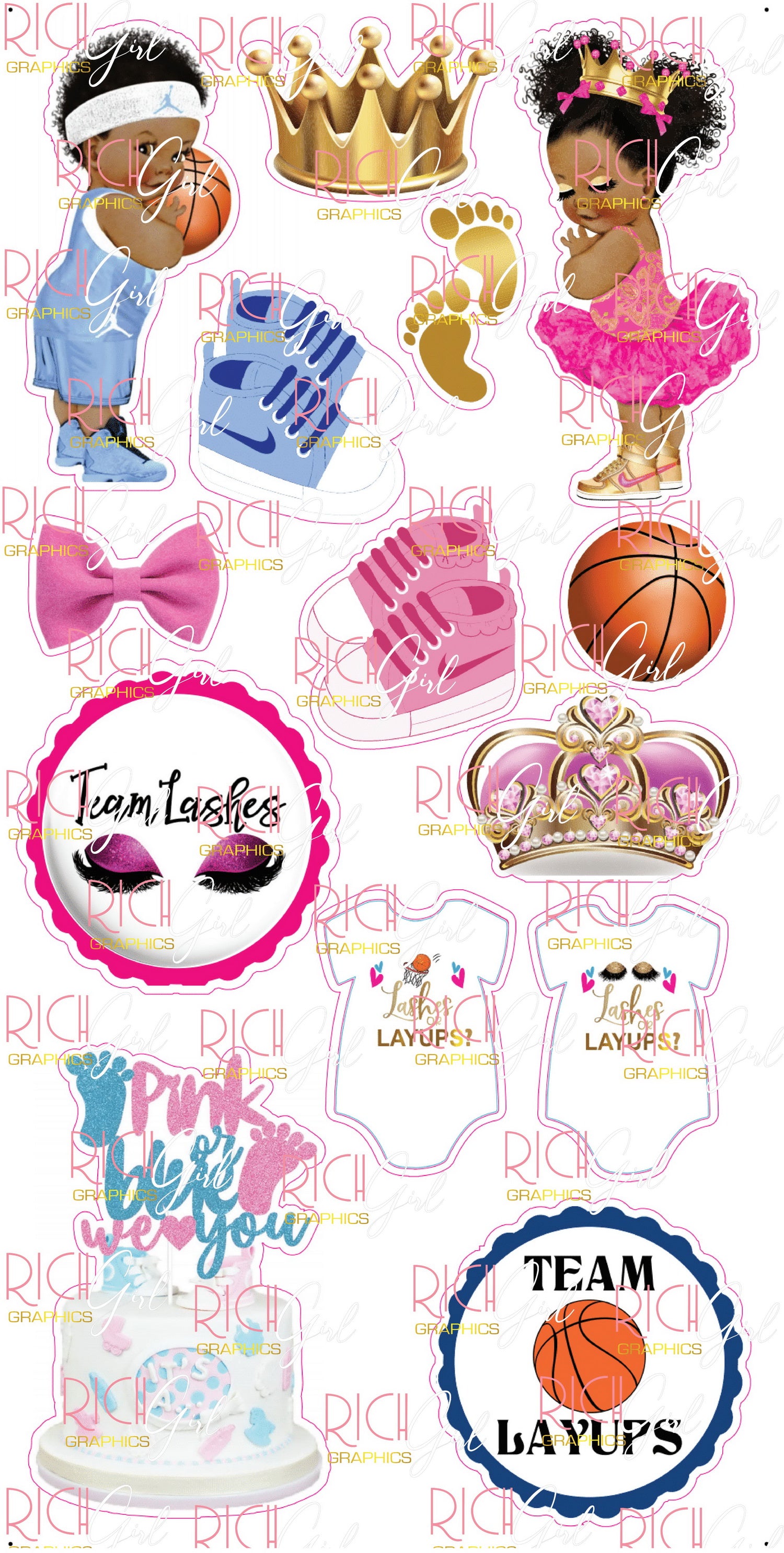 Lashes and Layups Yard Card