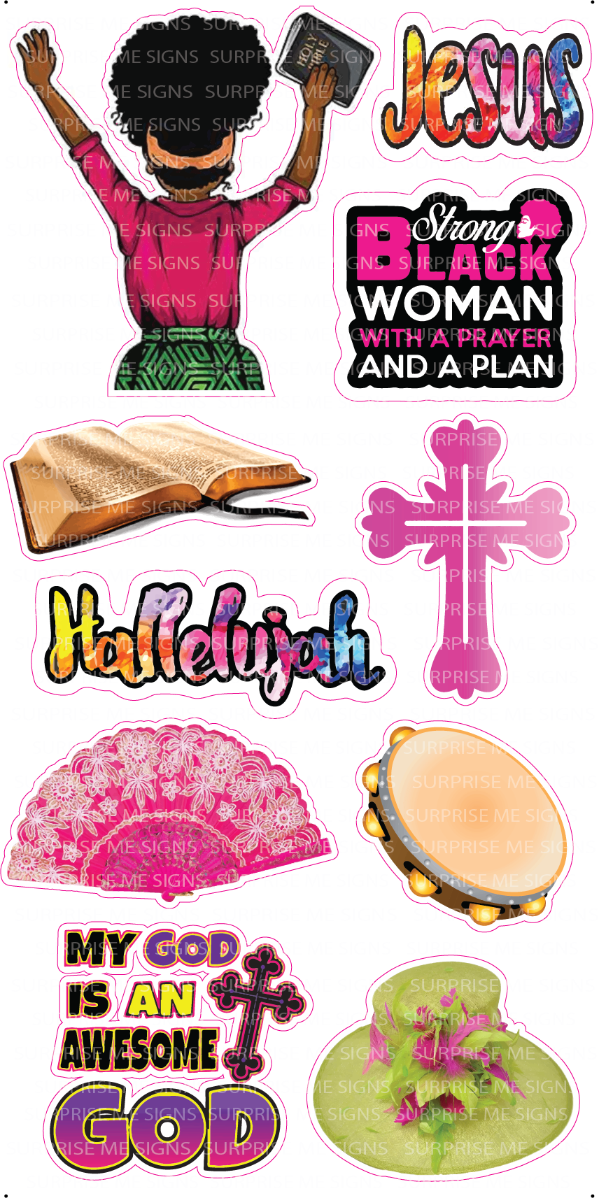 Prayerful In Pink Yard Card