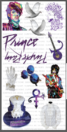 Prince Purple Rain Yard Card