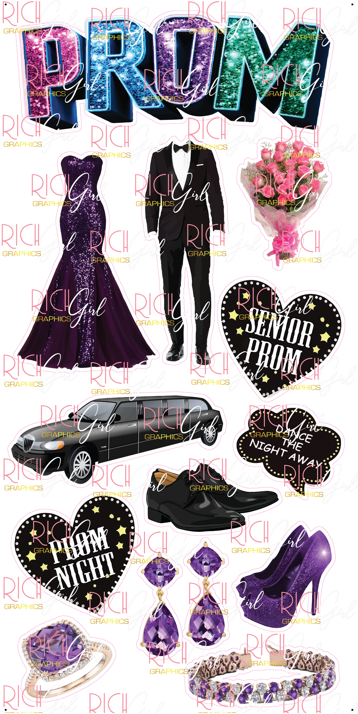 Prom Night Yard Card