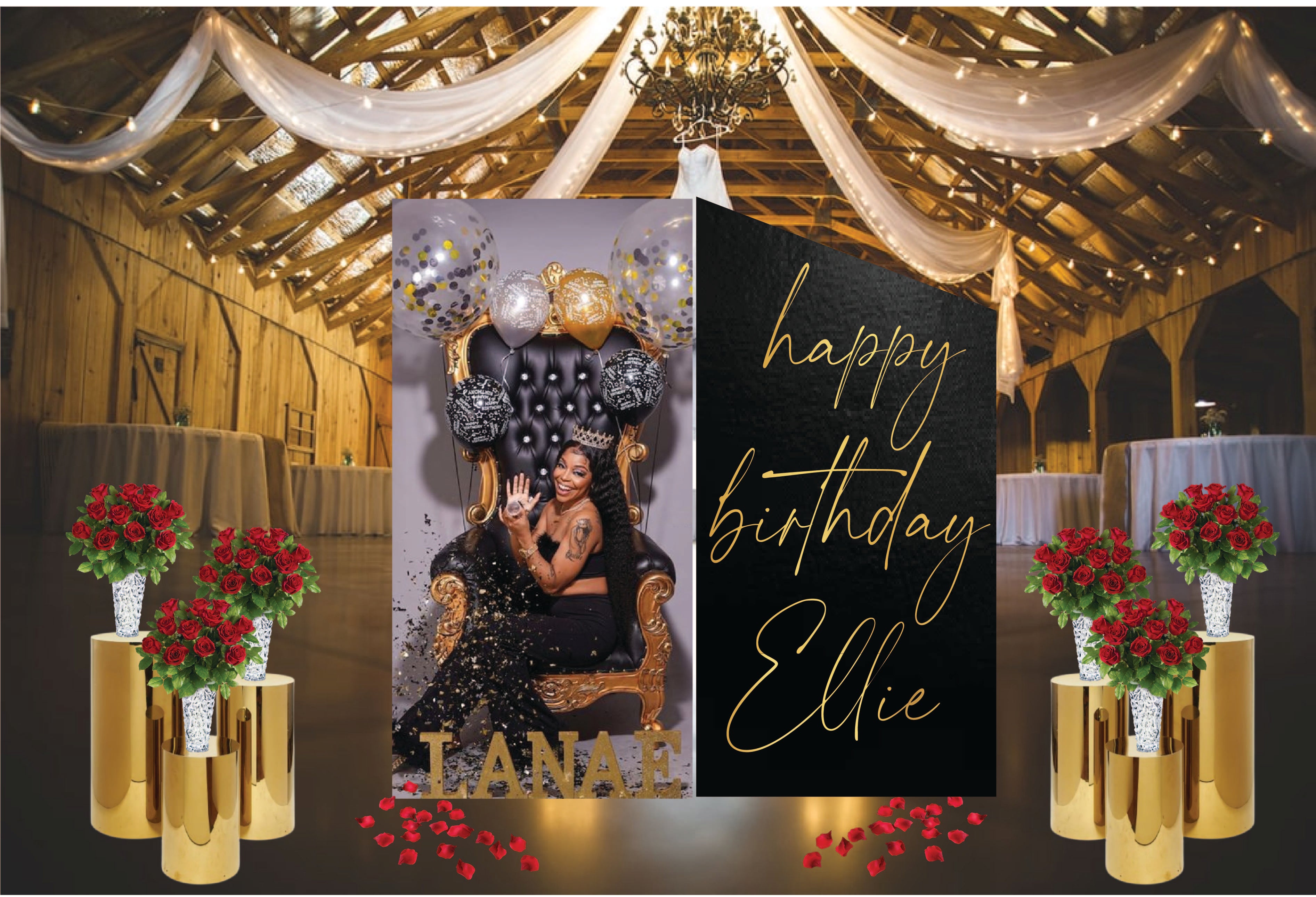 Print-Only Giant Chiara Photo Wall – For Pre-Designed Artwork