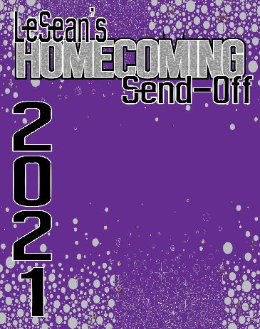 Homecoming Send-Off Backdrop - Available In Any Color Combination