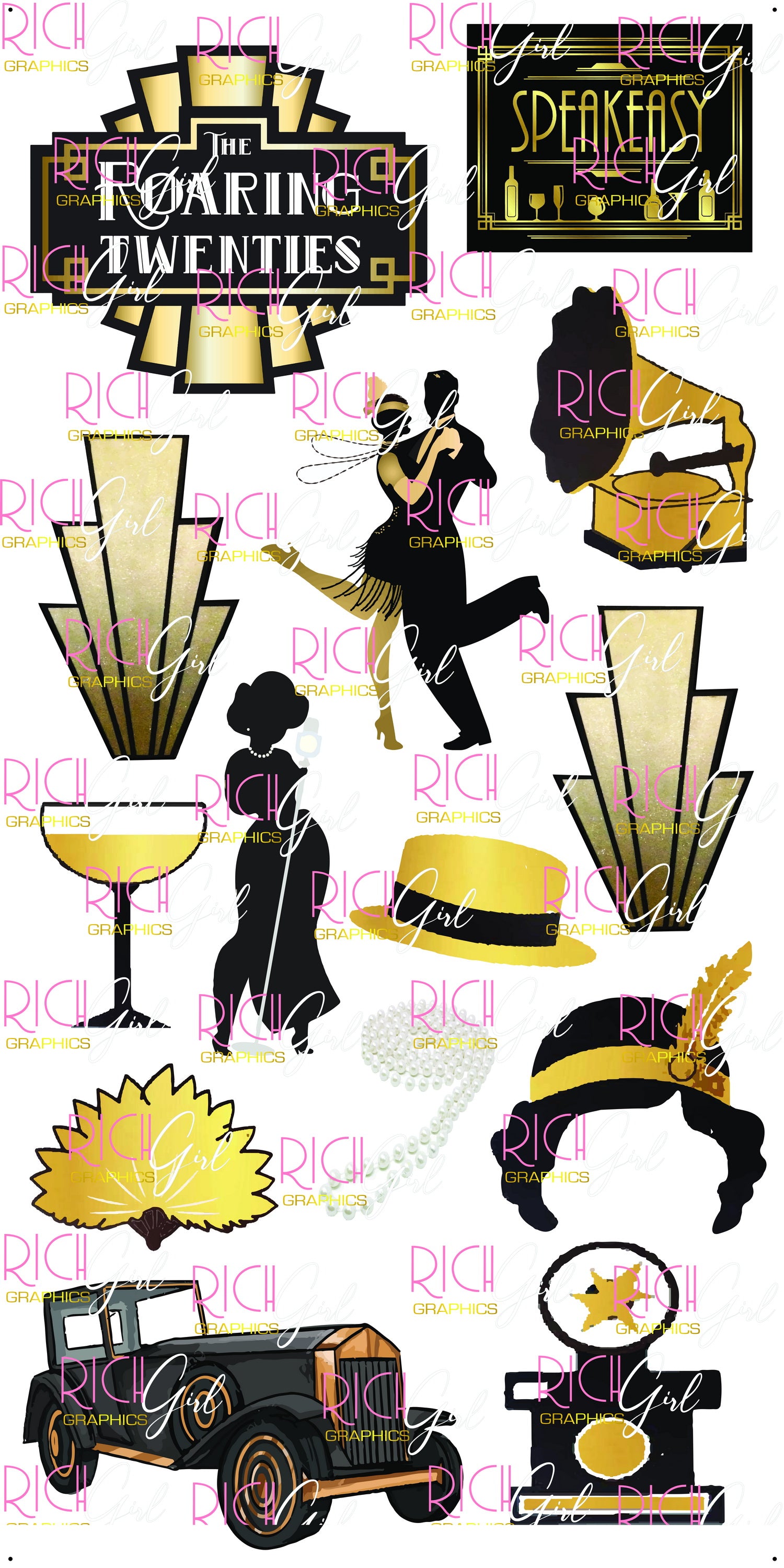 Roaring 20's Yard Card