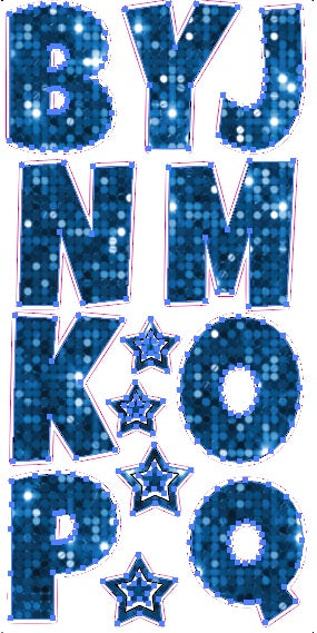 Alphabet Set 23-Inch Luckiest Guy Font Yard Card (Any Color - Available in Plain and Sparkle)