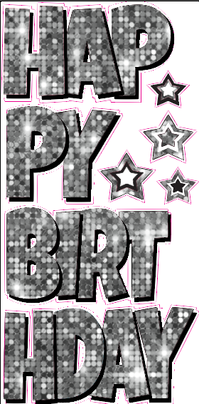 EZ-Set Happy Birthday 24 Inch LG Font Yard Card (any color or pattern available)