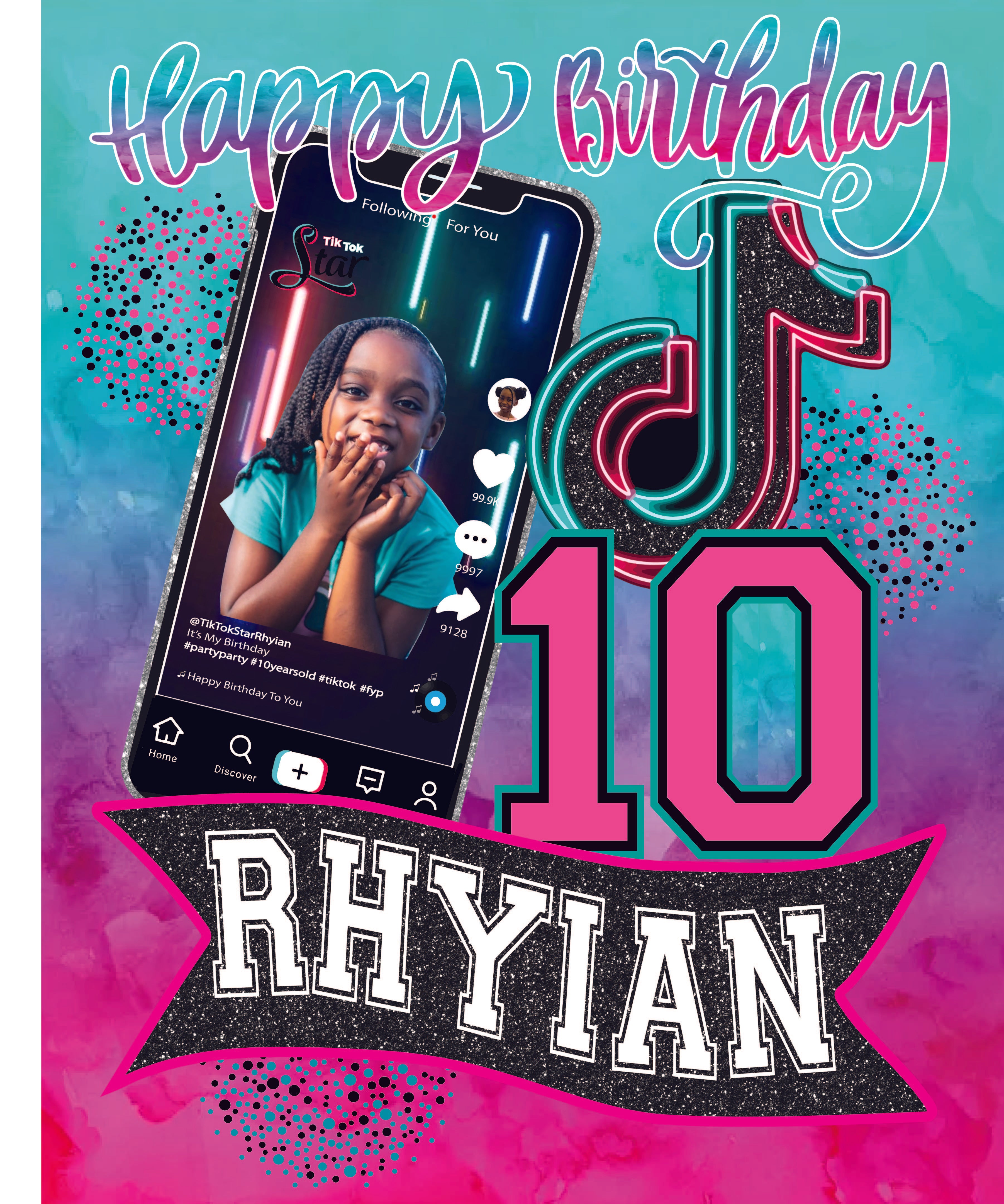 Social Media Cell Phone Backdrop