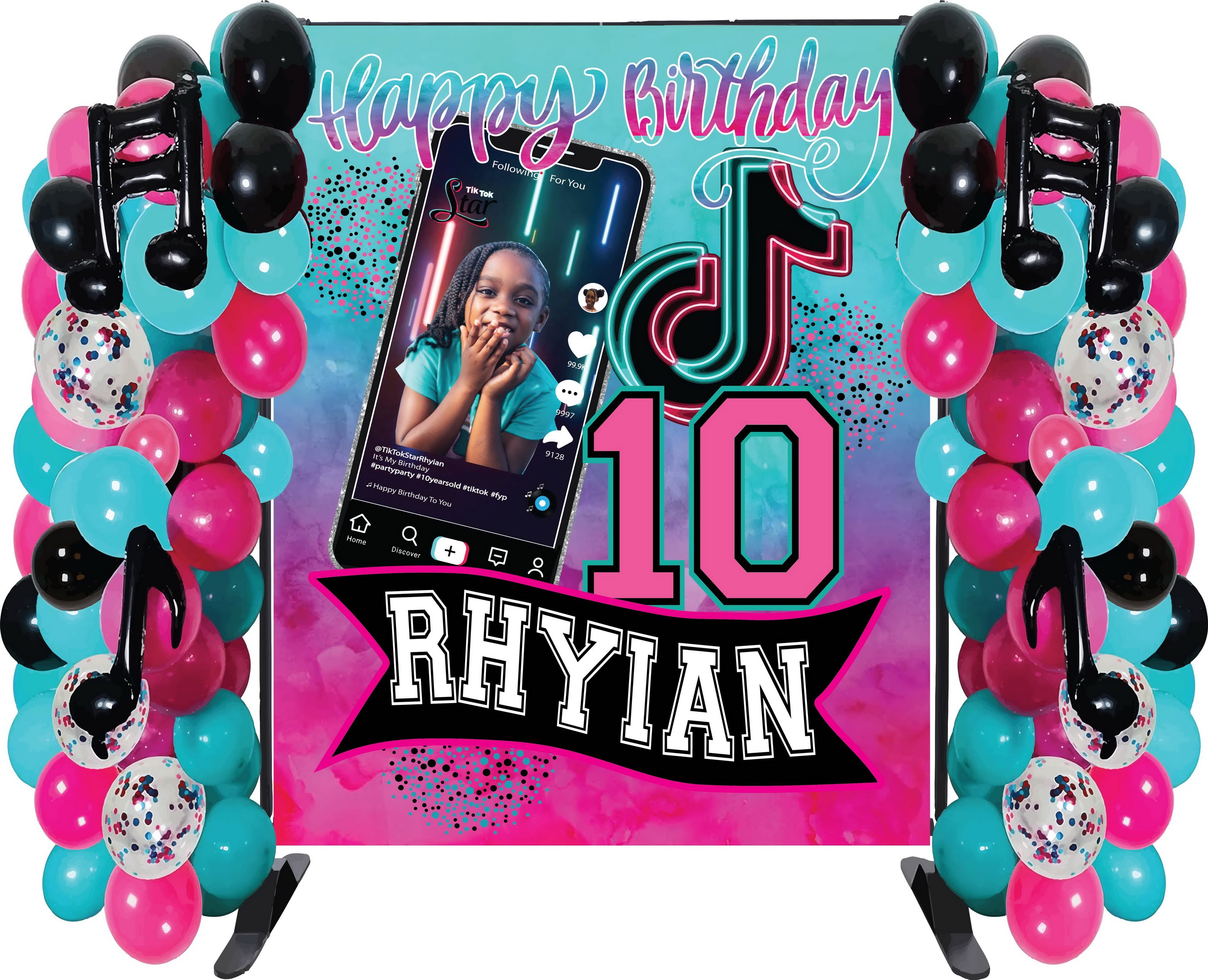 Social Media Cell Phone Backdrop