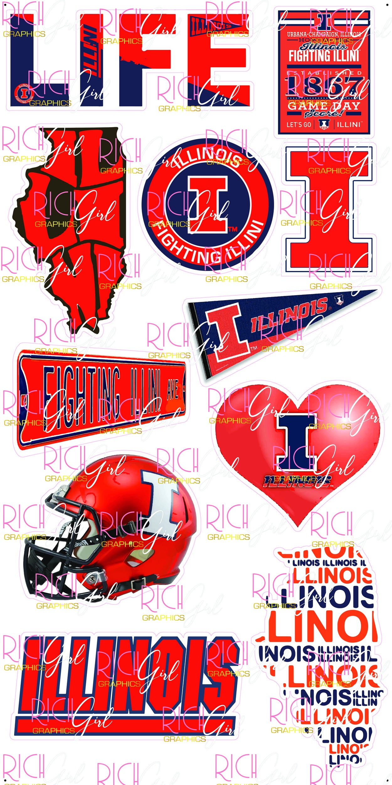 University of Illinois Yard Card