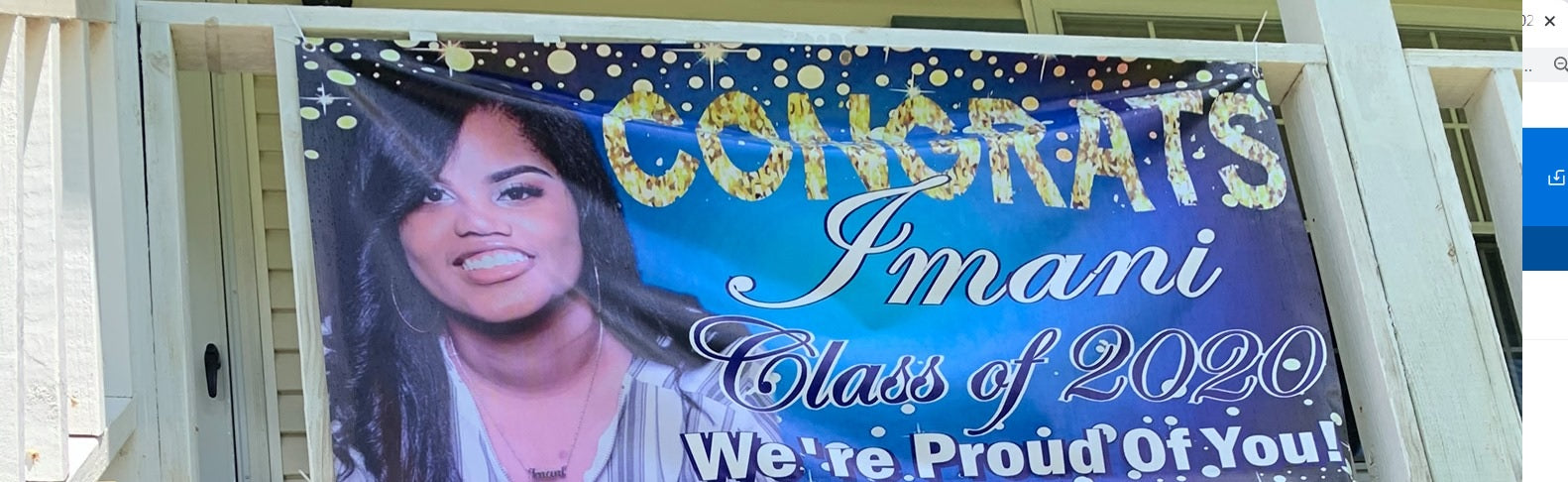 Custom Graduation Banner – Vinyl – Weather Resistant – Personalized