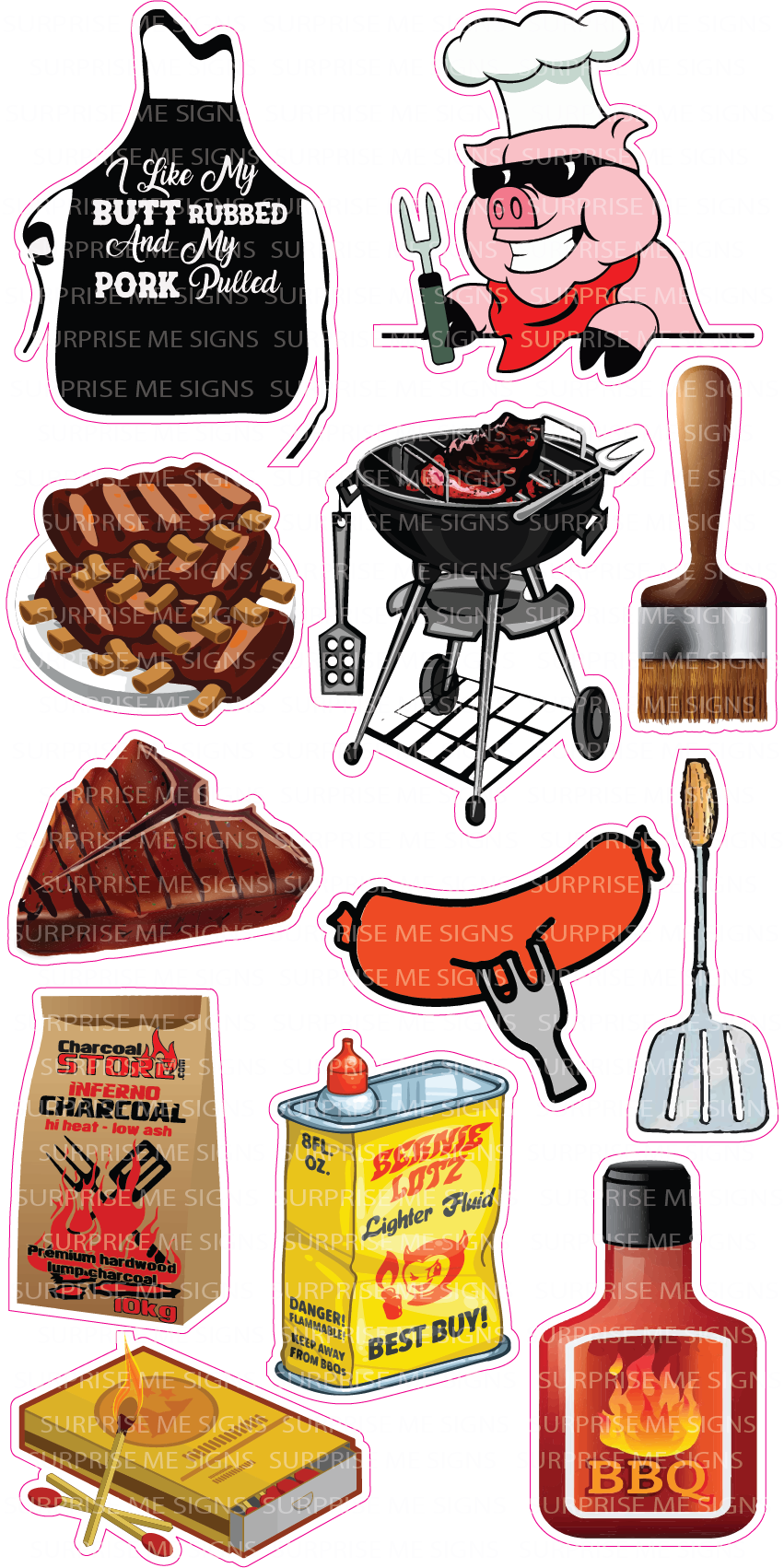 Up In Smoke BBQ Yard Card