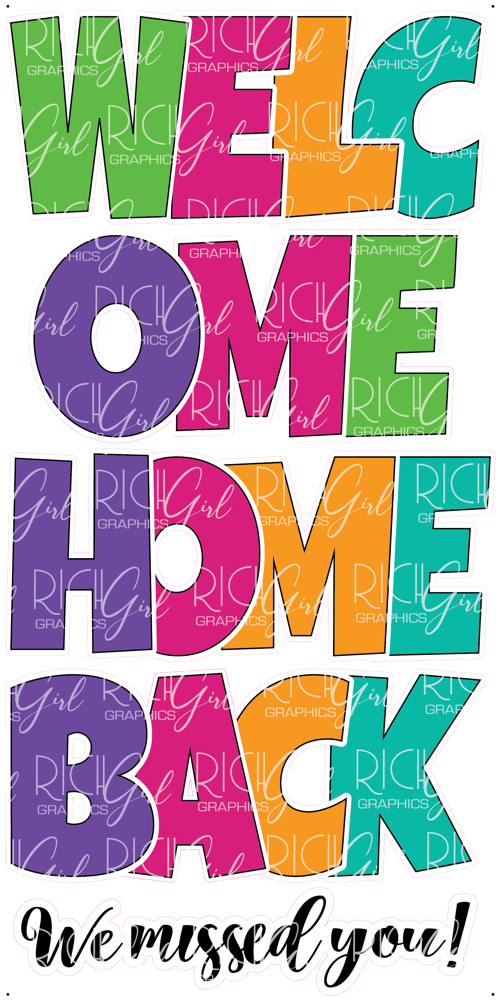 EZ Set - Welcome Home/Back Yard Card