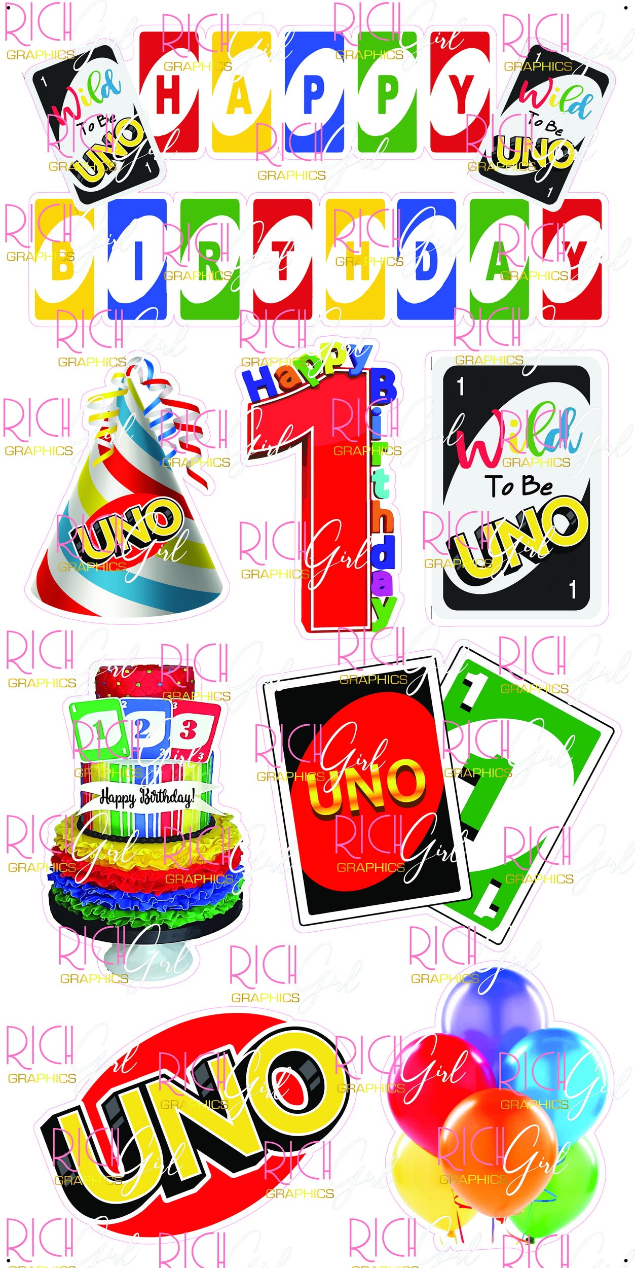 Wild To Be Uno Yard Card