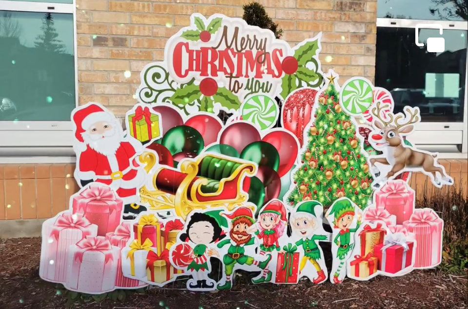 Merry Christmas 1 Yard Card