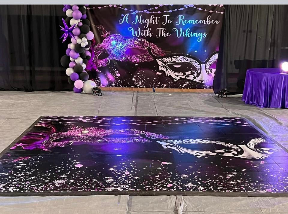 Custom Floor Wrap Decal – Personalized Slip-Resistant Event Decor