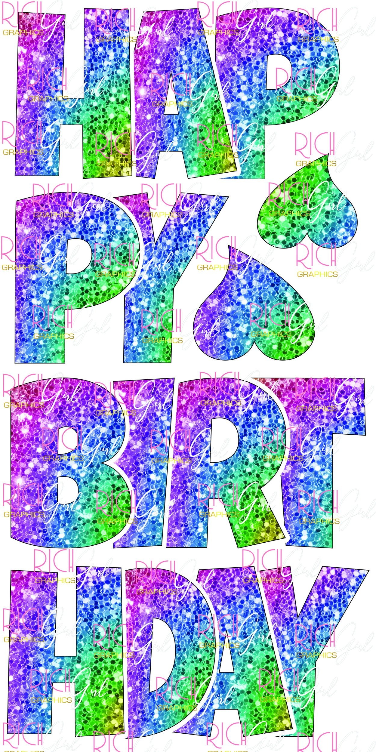 EZ-Set Happy Birthday 24 Inch LG Font Yard Card (any color or pattern available)