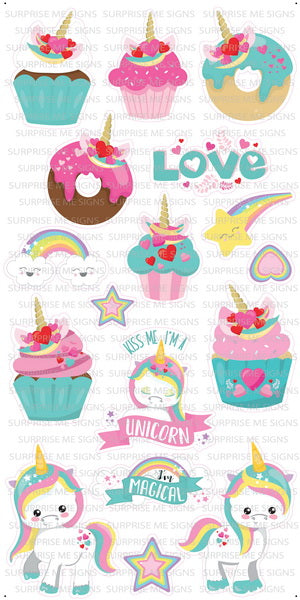 Unicorn Treats Yard Card